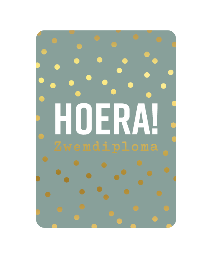 Kaart | Hoera zwemdiploma