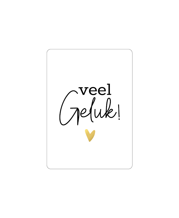 Minikaart | Veel geluk | A7