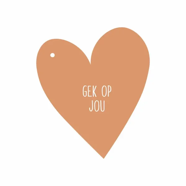 Cadeaukaartje | Gek op jou