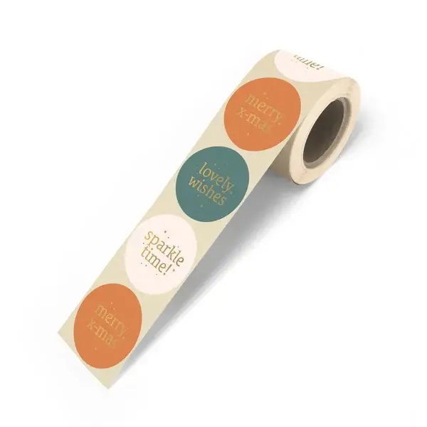 Sticker | Sparkle time kerst | 10 stuks