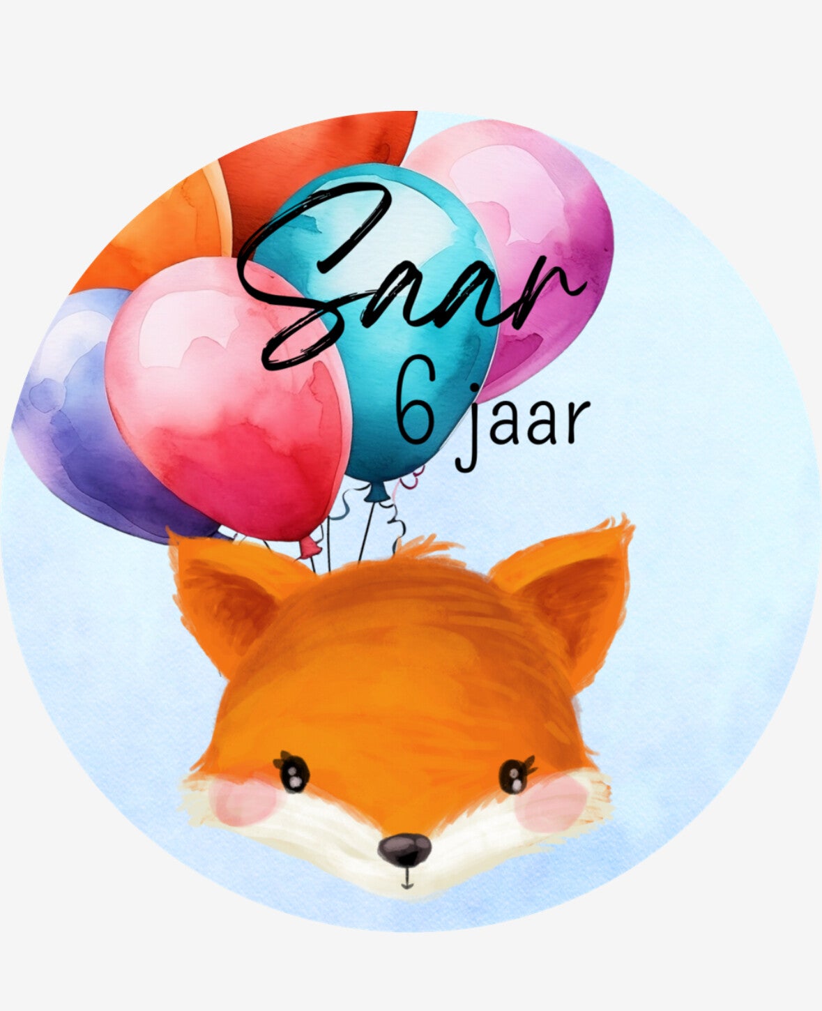 Sticker | Vos | 5 stuks