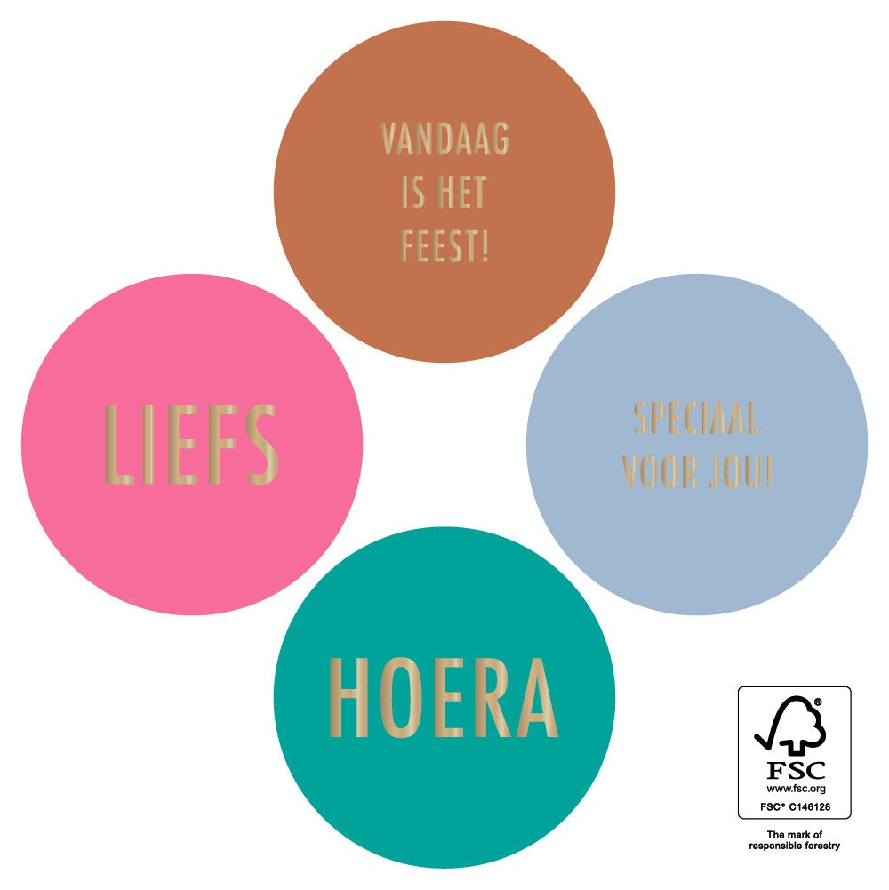 Stickers Multi | Modern Gold | Intense | 5 stuks