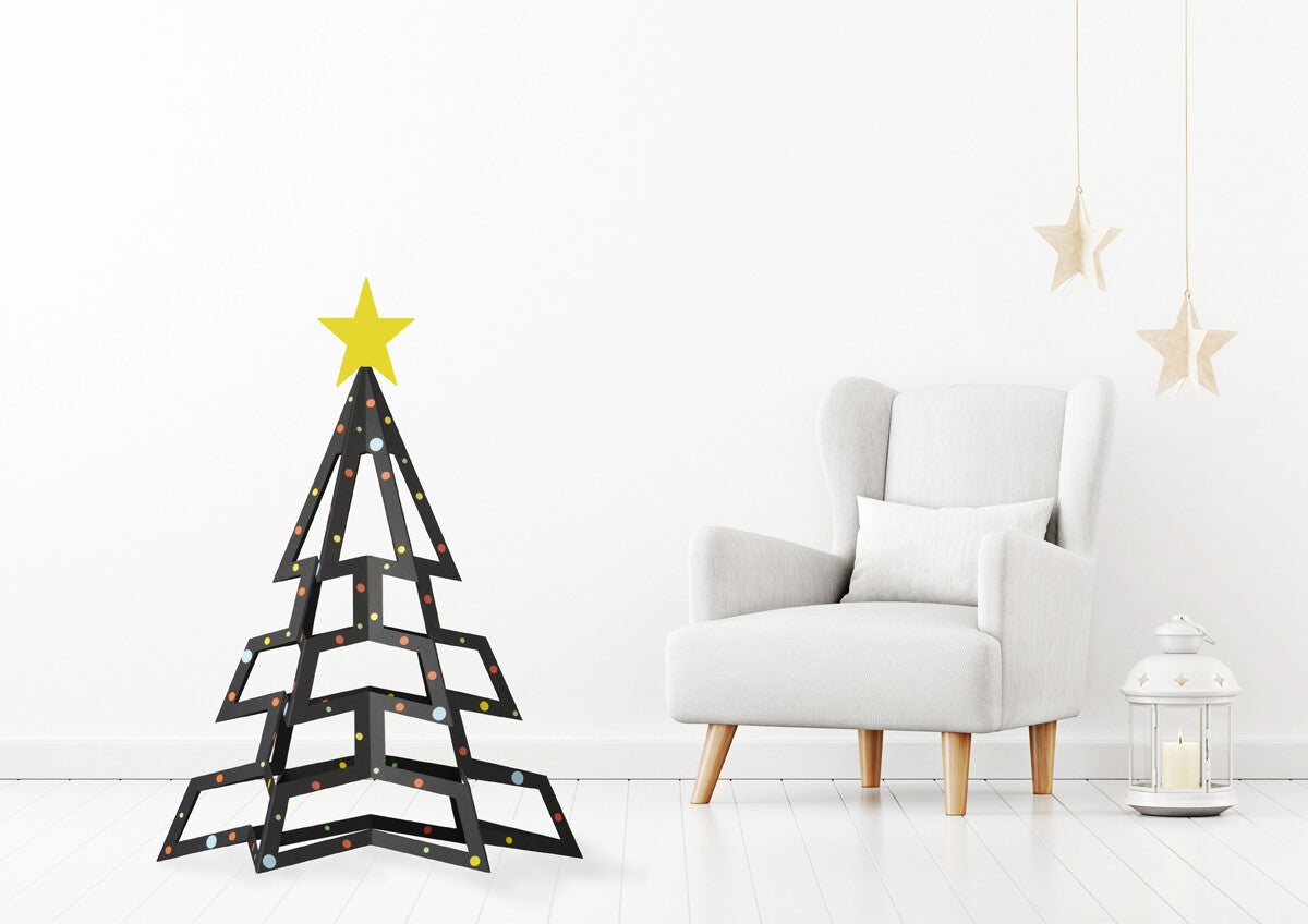 Papertree | Kerstboom | Zwart