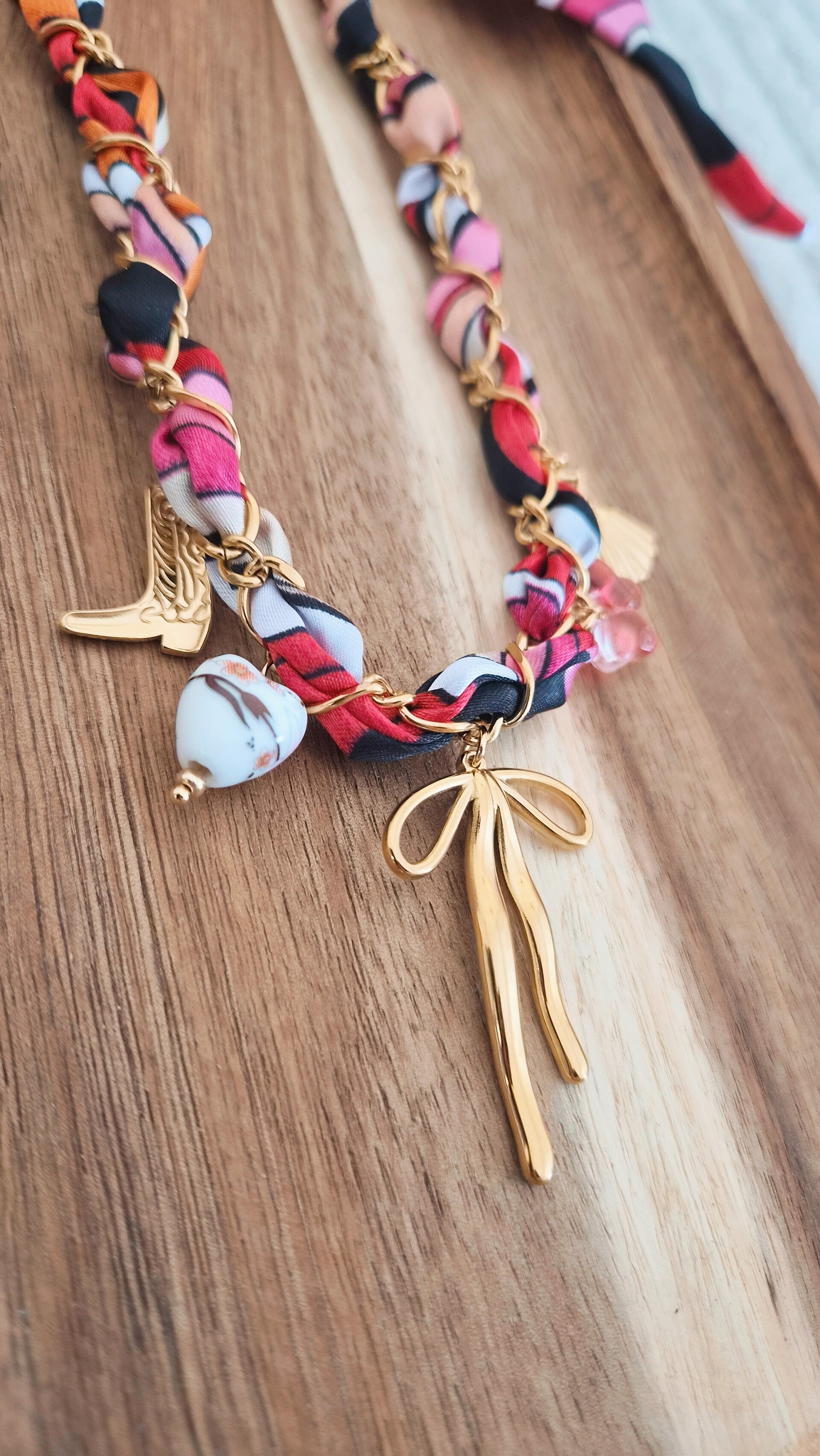 Collier tressé ROSA