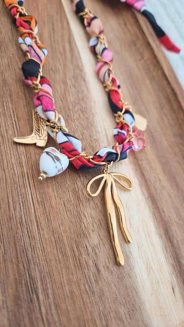 Collier tressé ROSA