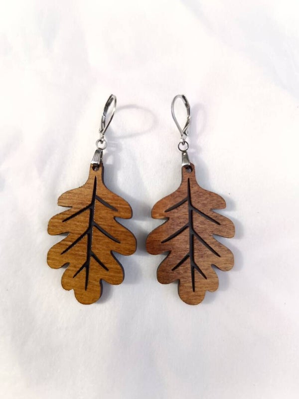 Boucles d’oreilles Chêne