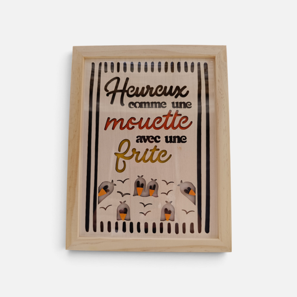 Tableau « Heureux comme une mouette » – Collection Moumou