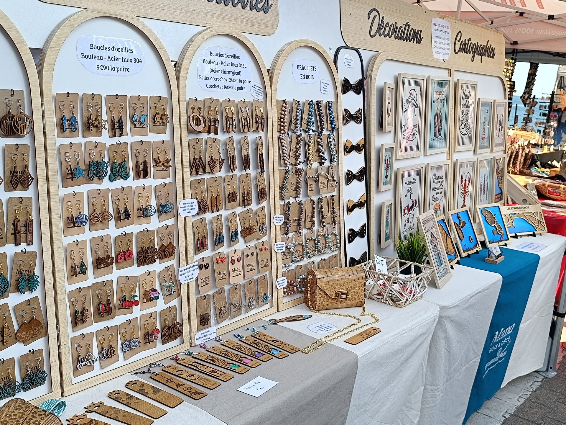 Notre Stand au marché de La Chaume (Les Sables d'Olonne)