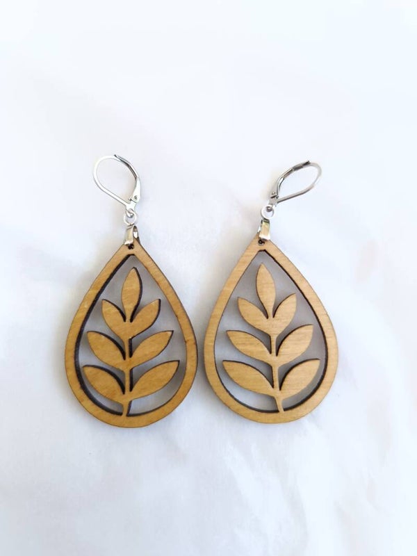 Boucles d’oreilles Laurier