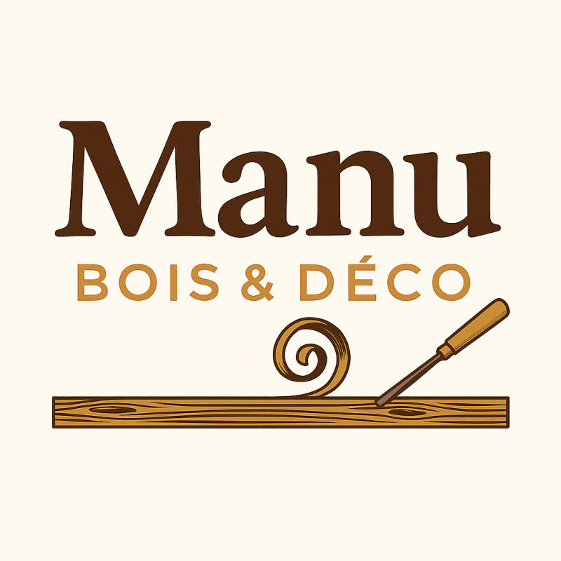 Logo Manu Bois & Déco, artisan créateur de déco bois