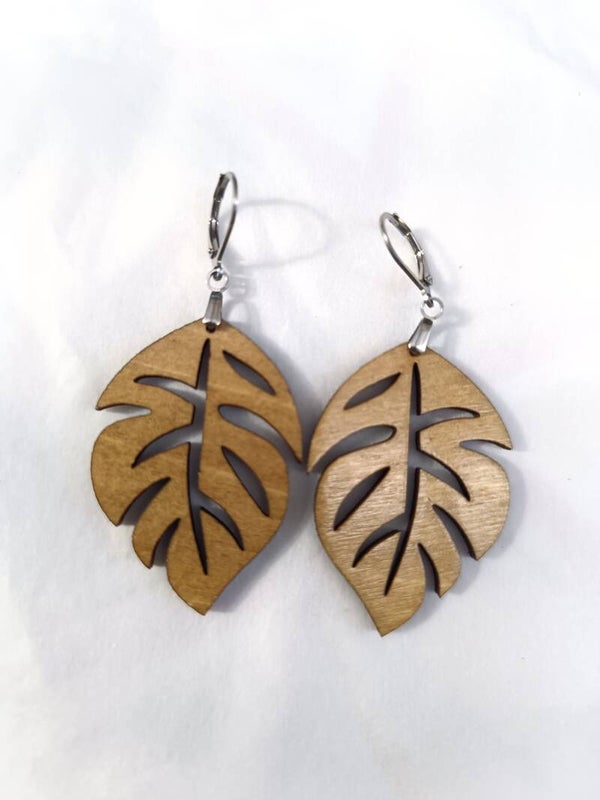 Boucles d’oreilles Monstera