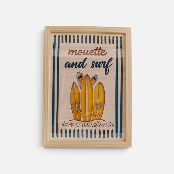 Tableau « Mouette and Surf » – Collection Moumou