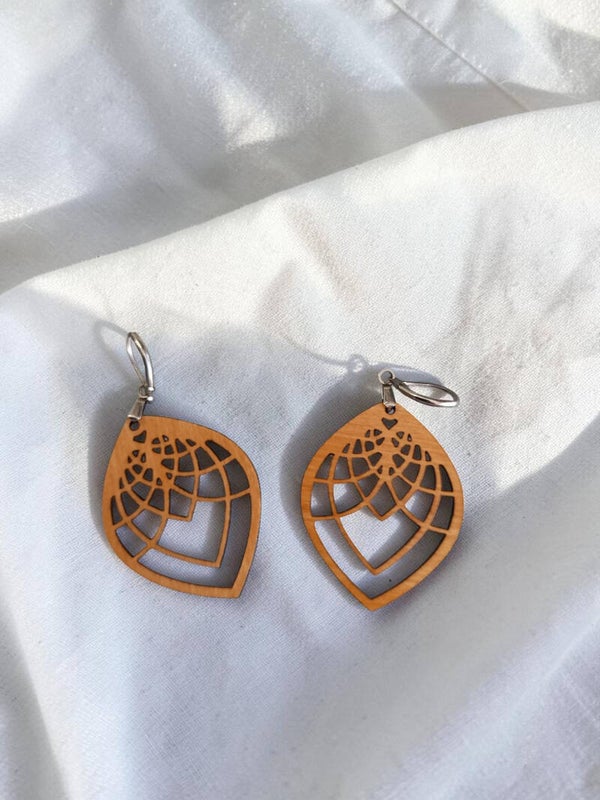Boucles d’oreilles Rosace