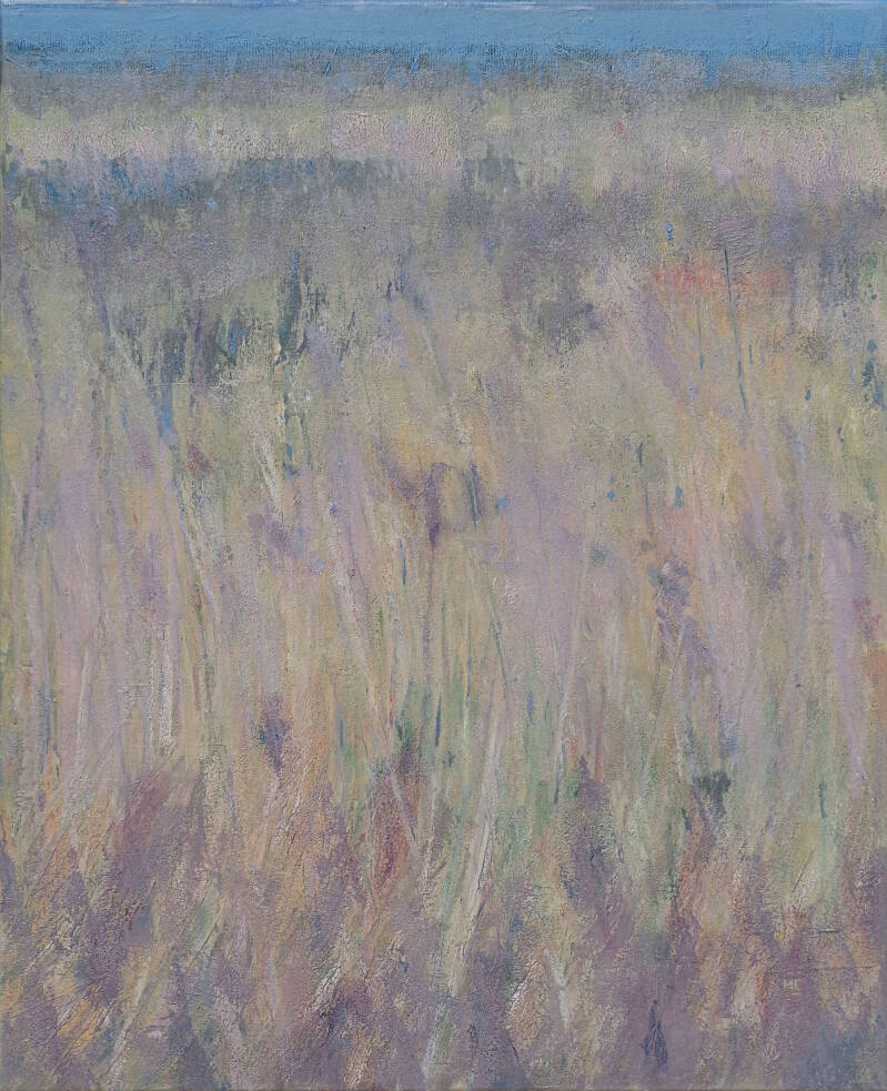 Art, Painting. Oil painting, Texture, Reeds, River, Estuary