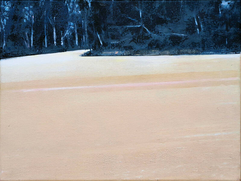 Art, Painting, Oil painting, Landscape, Downland, Field, Woodland, Farmland