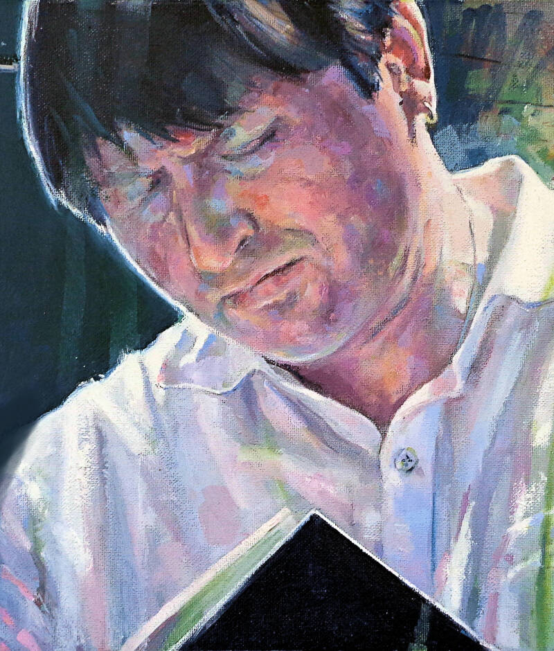 Art, Painting, Oil painting, Portrait, Male, Poet