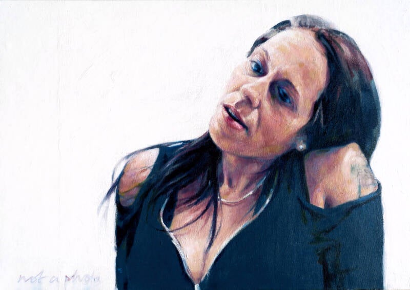  Art, Painting, Oil painting, Portrait, Head, Shoulders, Person, Woman, Female