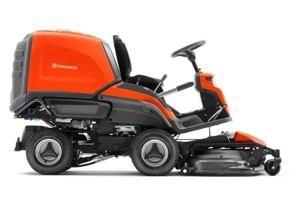 Tondeuse autoportée Husqvarna RC 320Ts AWD avec plateau de coupe RC Combi 112