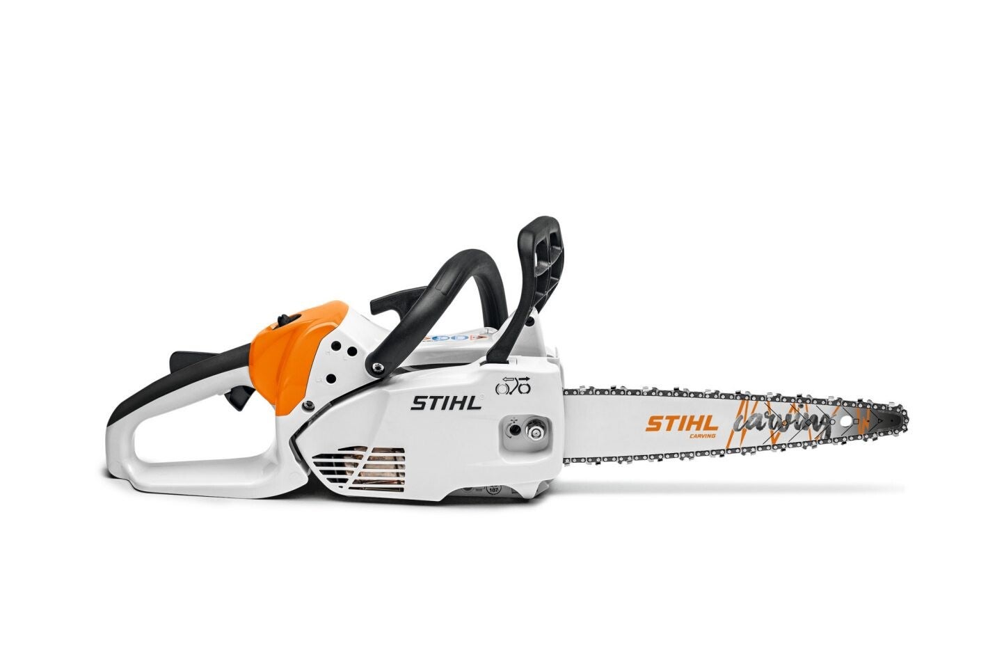Tronçonneuse thermique STIHL MS 151 CE pour sculpture, guide-chaîne de 30 cm