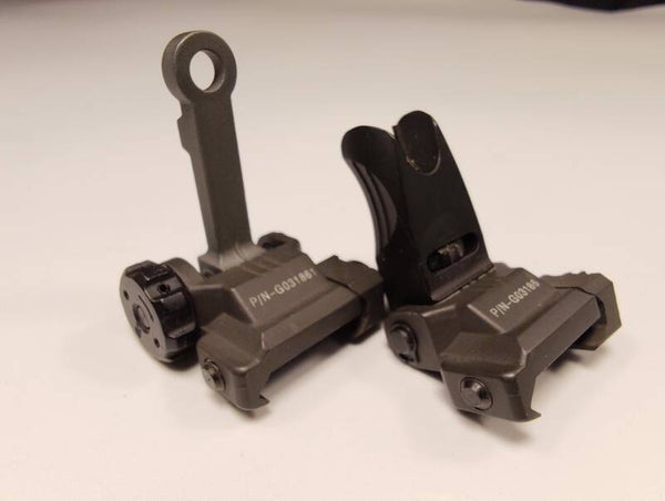 Front & Back m4/m16 iron sights 9USED) (GOOD CONDITION)