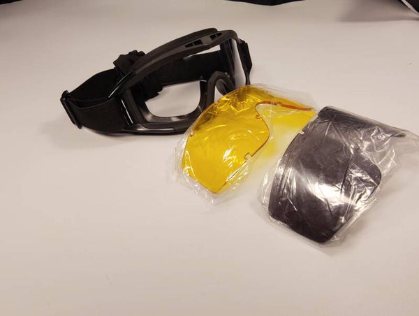 Safety glasses with lens protectors (USED) (EXCELLENT CONDITION)