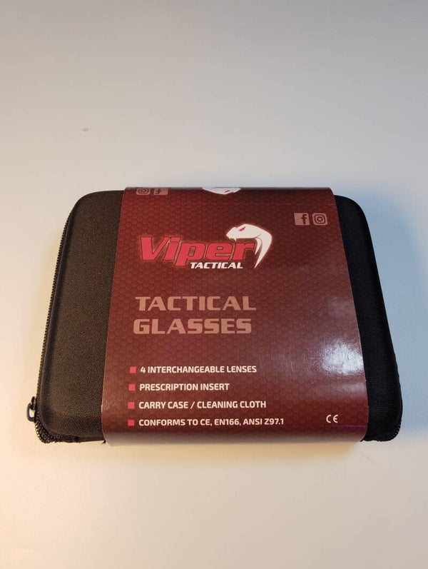 Viper Tactical - Tactical Glasses, 4 Interchangable Lenses Included
