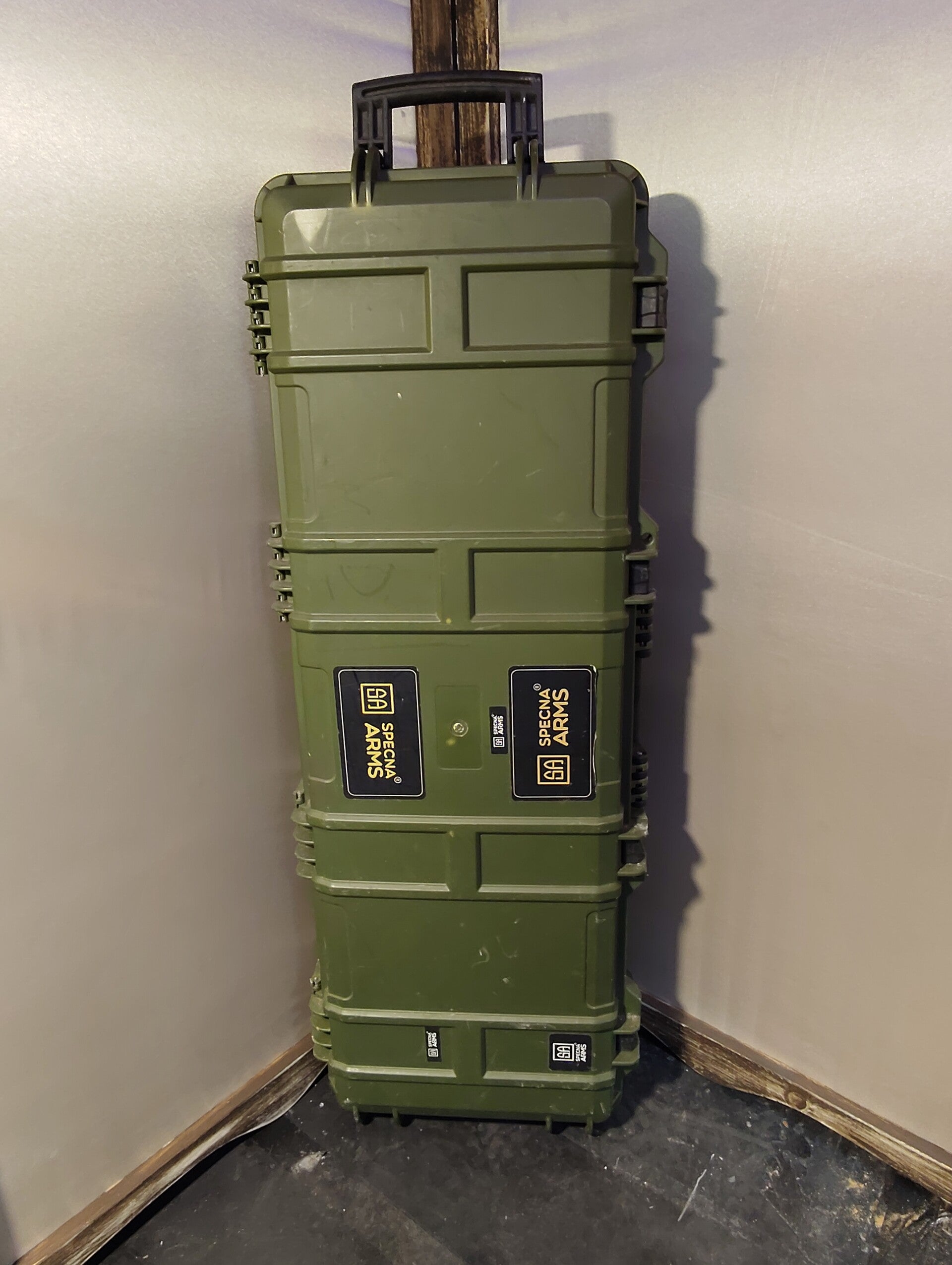 Specna Arms Hardened rifle case, GREEN (USED) (GOOD CONDITION)