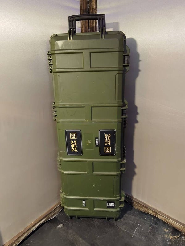 Specna Arms Hardened rifle case, GREEN (USED) (GOOD CONDITION)