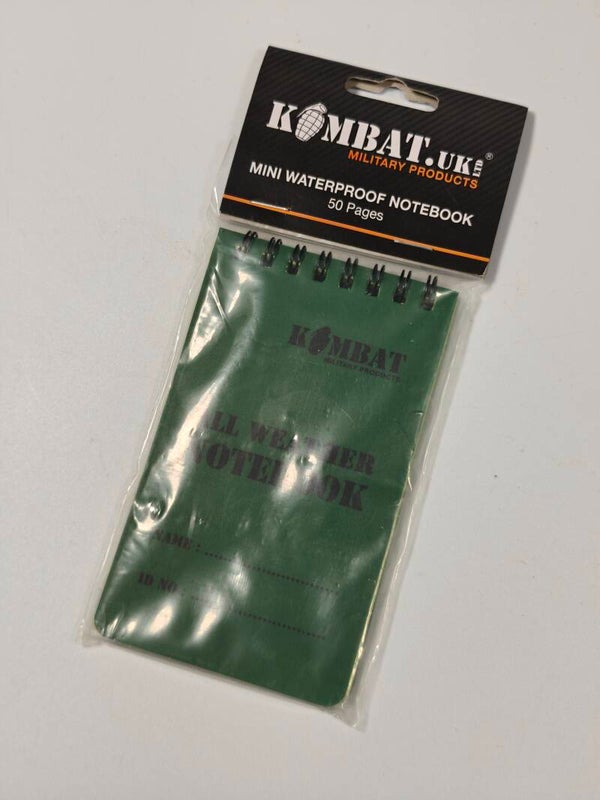 Kombat UK Mini waterproof notebook