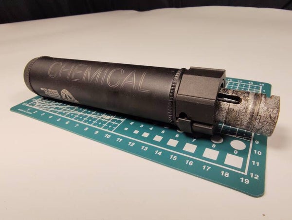 MOCK Suppresser Chemical Airsoft Branded (USED) (DECENT CONDITION)