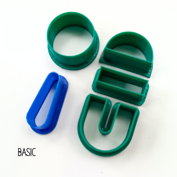 Klei cutters uitsteekvormen ~ set BASIC