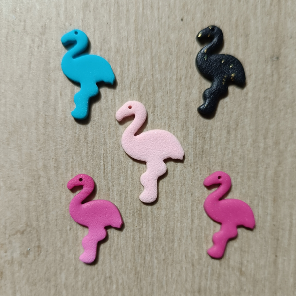 Flamingo oorbellen ~ kleur naar keuze