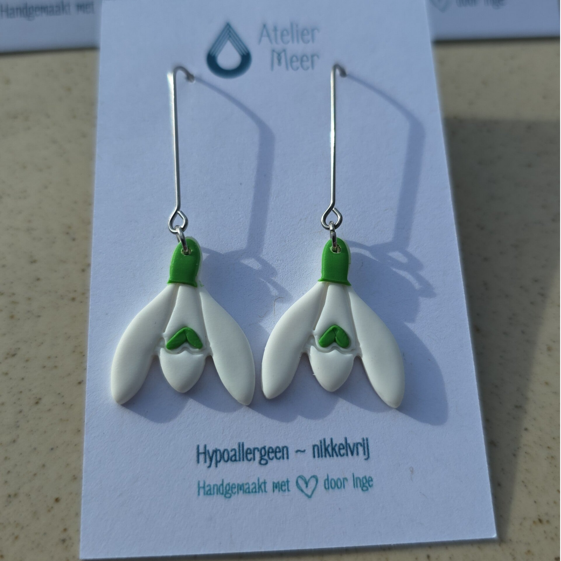 Sneeuwklokje oorhangers