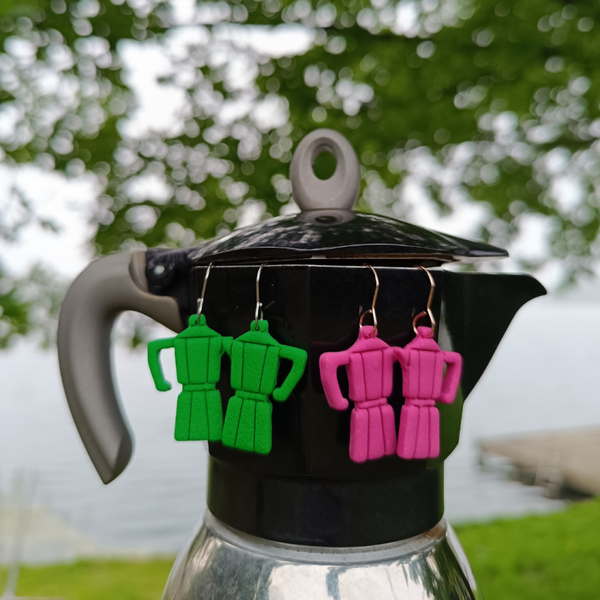 Espressomaker (Bialetti) oorbellen