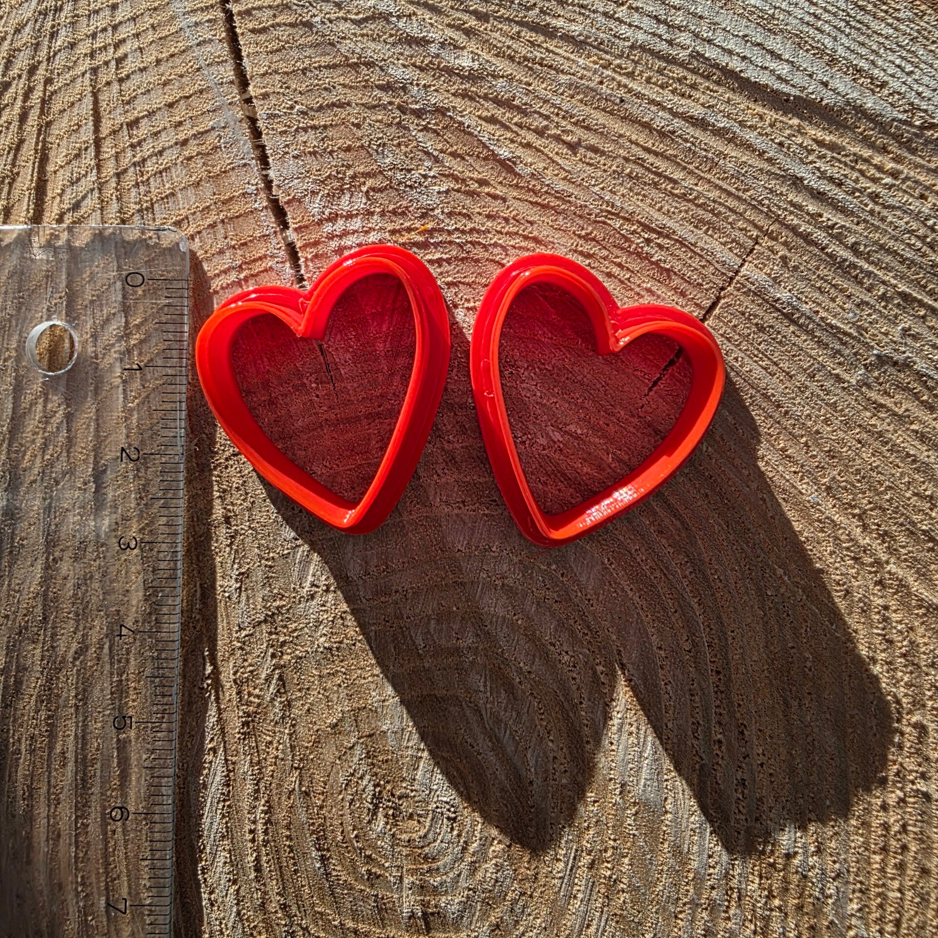 Klei cutters LOVA II hartjes ~ set uitsteekvormen