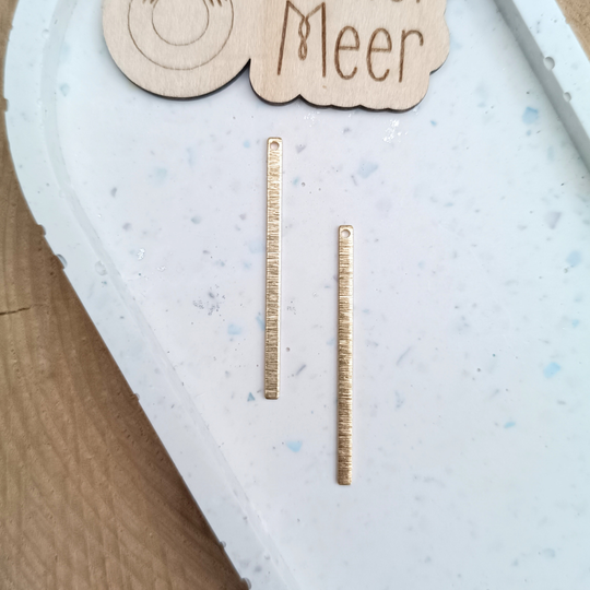 DIY bedels ~ Staafje in geborsteld messing