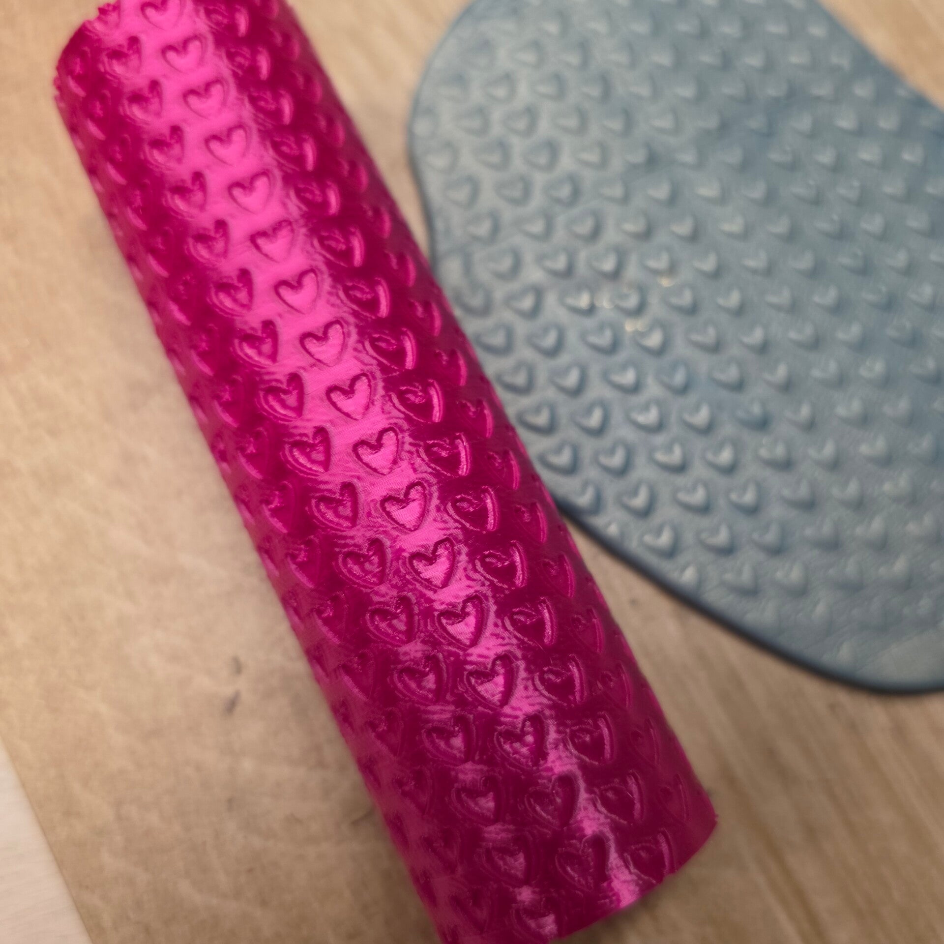 Roller mini hartjes ~ reliëf roller voor polymeerklei