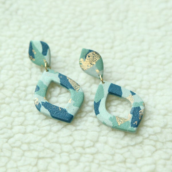 Smyl XL ~ mint petrol terrazzo