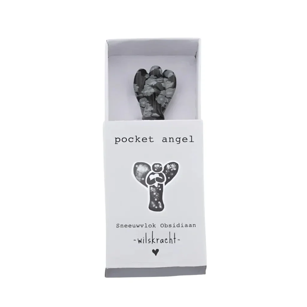 Pocket Angel - Sneeuwvlok Obsidiaan