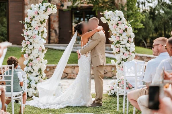 Wedding Split Arch full cover premium artificial flowers