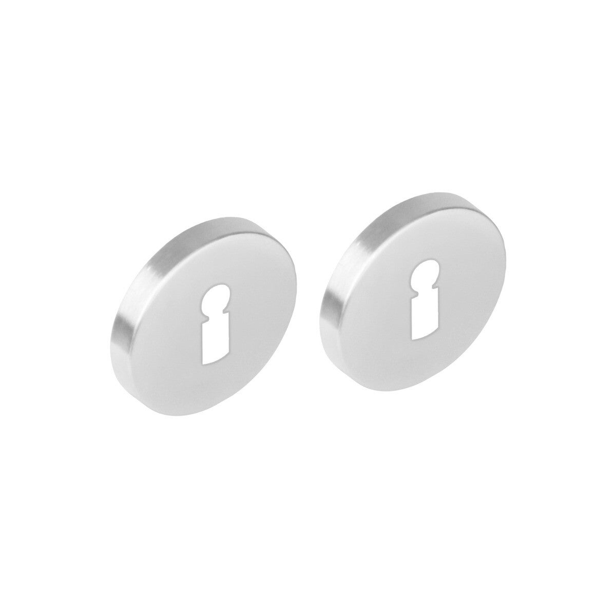 Sleutelrozetten verdekt ø53x8mm met nokken rvs lisa