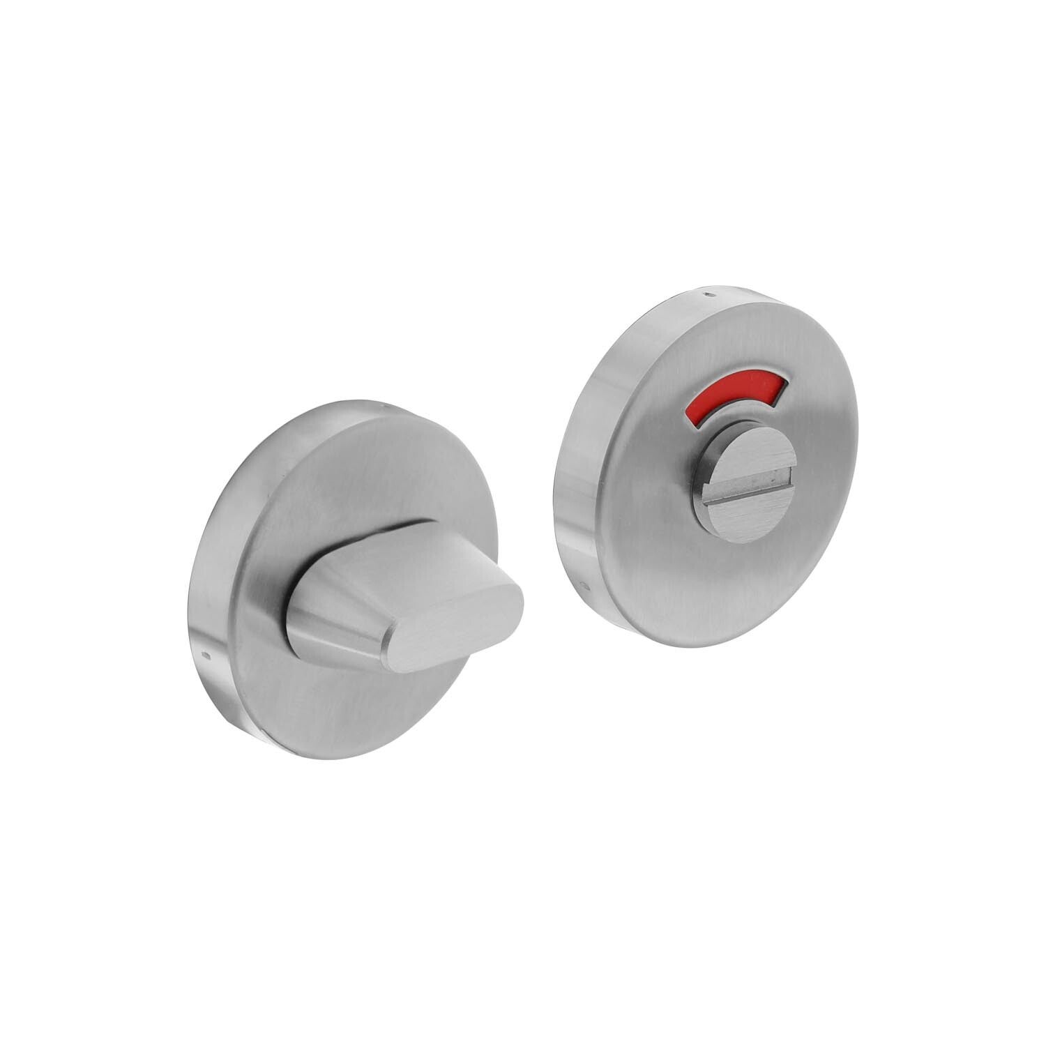 Rozet toilet-/badkamersluiting rond verdekt rvs geborsteld 8 mm