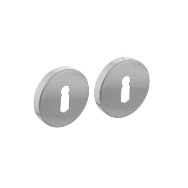 Rozet met sleutelgat rond verdekt rvs geborsteld