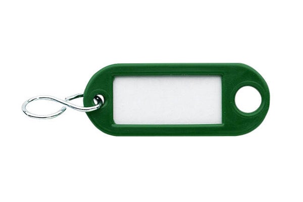 Sleutellabel donkergroen
