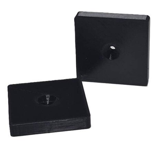 Tafelverhoger SPM kunststof zwart vierkant 43x43mm - hoogte 13mm - per stuk