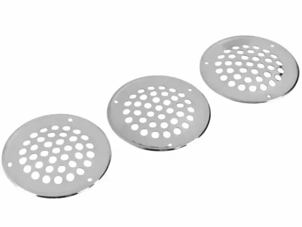 Ventilatieroosters rond rvs Ø 69 mm - 3 stuks