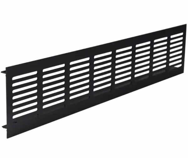 Plintrooster 400 x 80 mm zwart