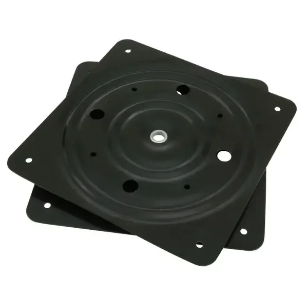 Metalen draaiplateau 240x240mm zwart - per stuk