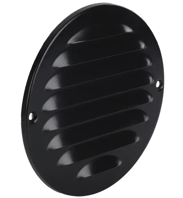 Schoepenrooster rond Ø140 mm zwart