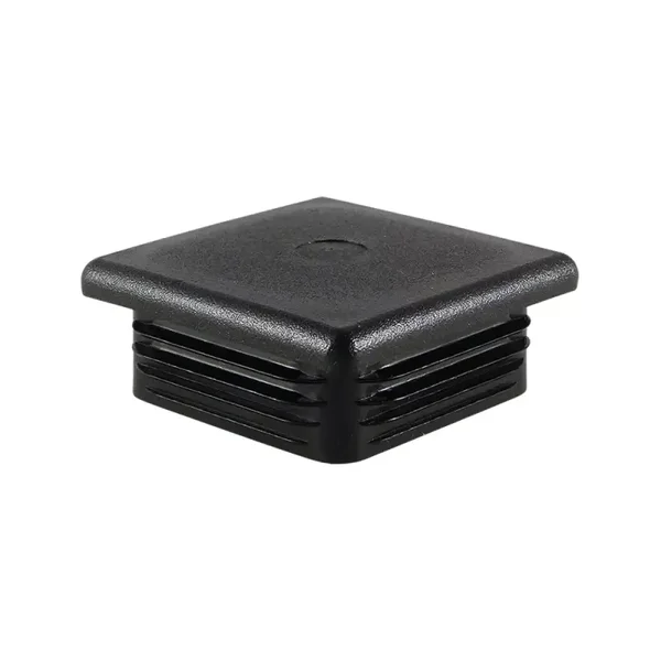 Insteekdop Vierkant 30X30mm voor wanddikte 1,0 tot 2,0mm - Zwart - per stuk